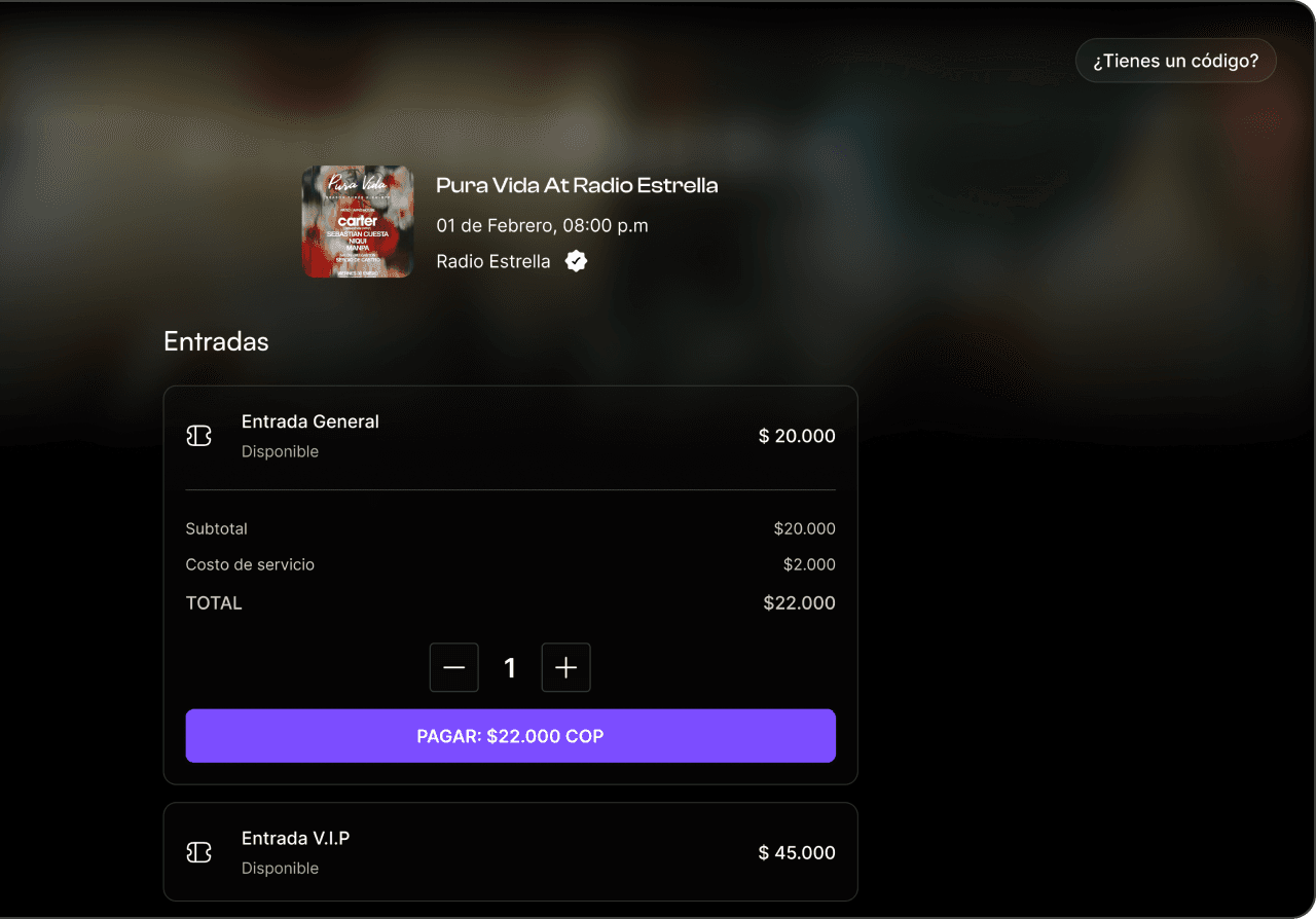 Compra tus entradas en segundos